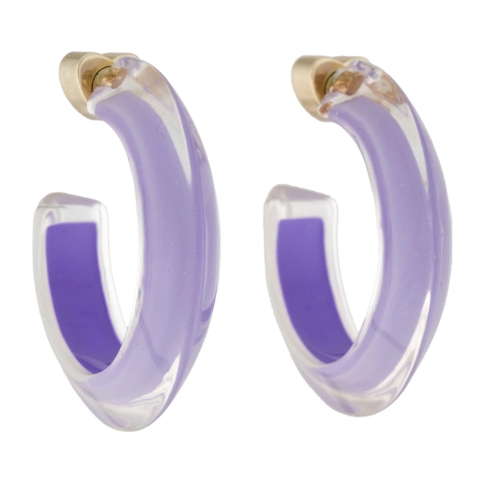 Alison Lou Small Lucite Jelly Hoops